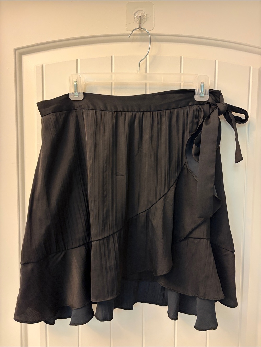 Maeve Black Ruffle Wrap Skirt - Women's